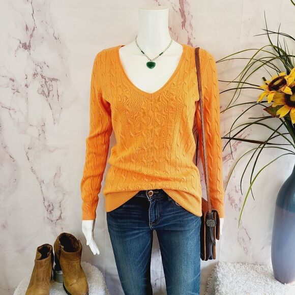 ASOS Strand cable knit v neck sweater - Picture 1 of 6